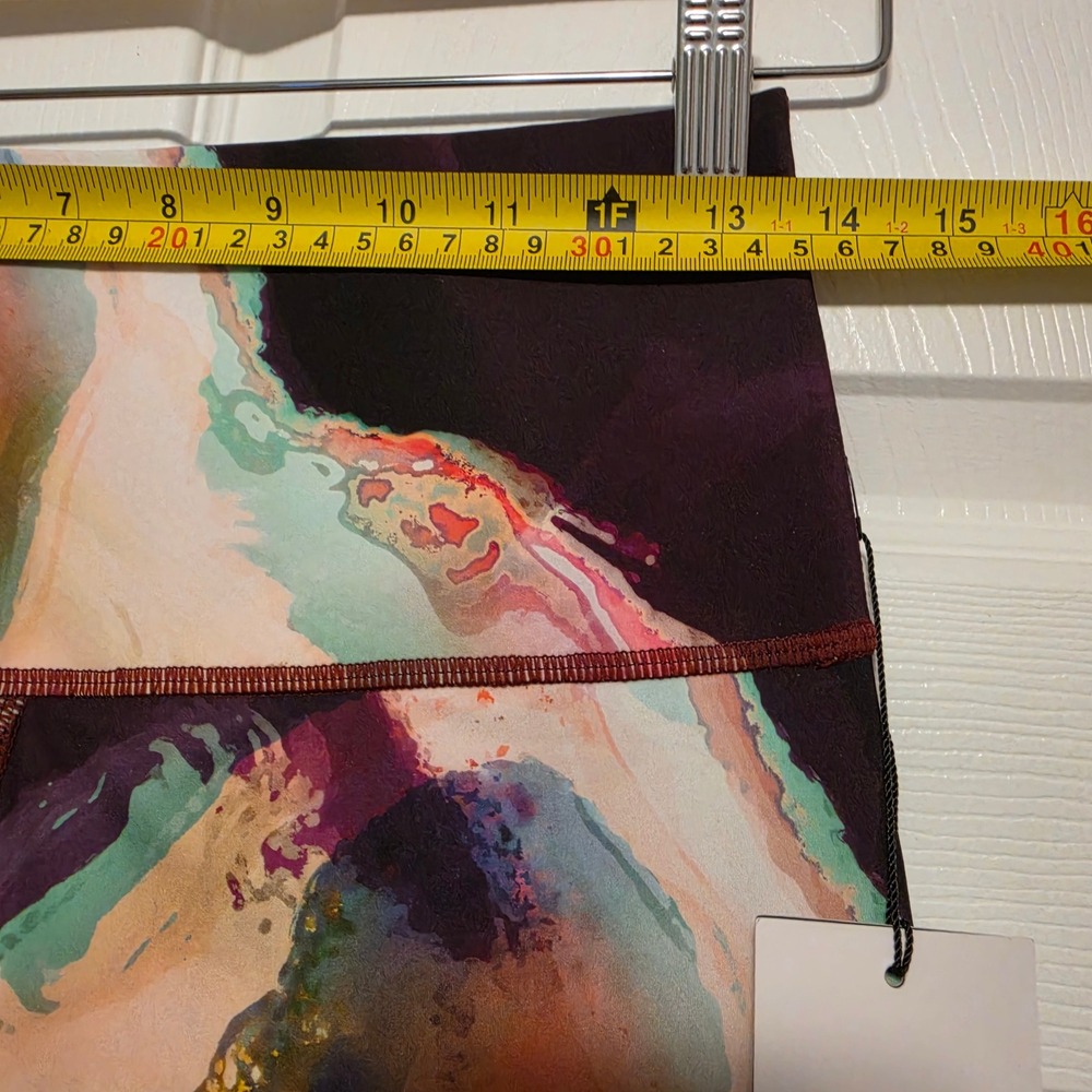 Knix HiTouch High Rise Legging Flow Motion Abstract Print Multi Color Size Large - Picture 3 of 8
